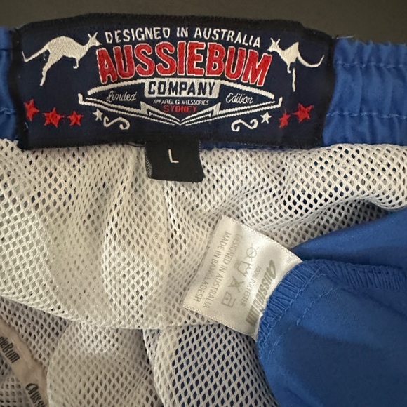 Aussiebum Swim Trunks Large Gently worn 100% polyester Elastic waist - Picture 4 of 5